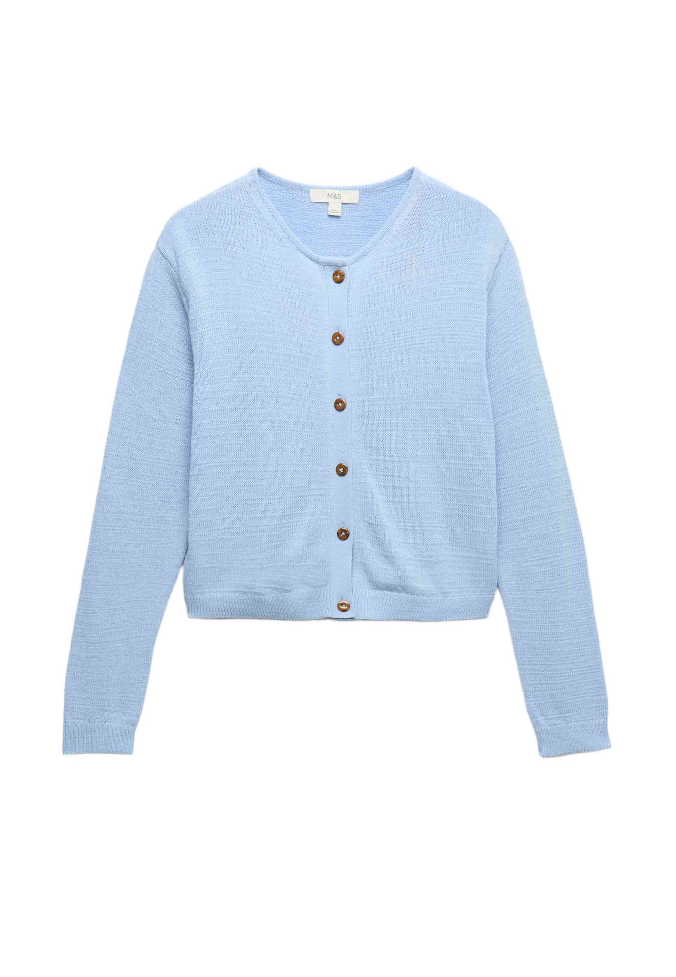 Marks & Spencer Strickjacke in Blau: Vorderseite