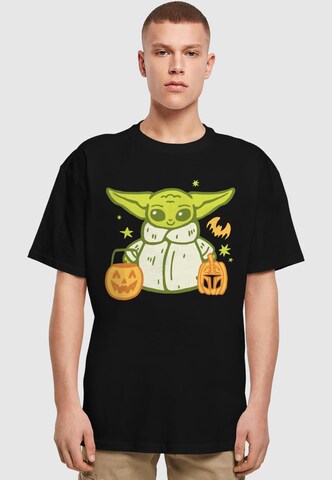 T-Shirt 'Star Wars - Grogu Halloween Trick Or Treat ' ABSOLUTE CULT en noir : devant