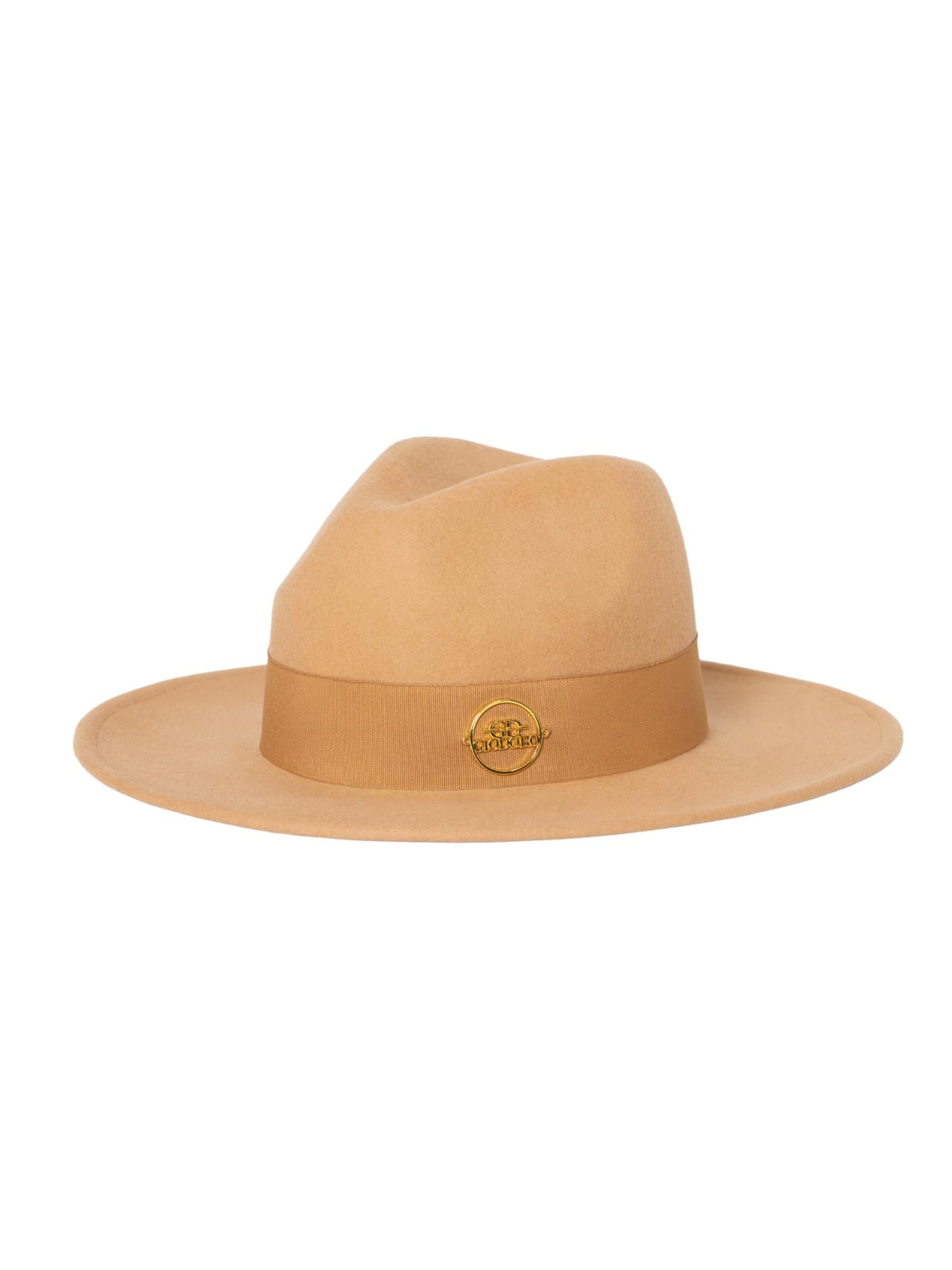 Giodoro Hattu 'Alvossi Camel Felt Hat' värissä beige: etupuoli