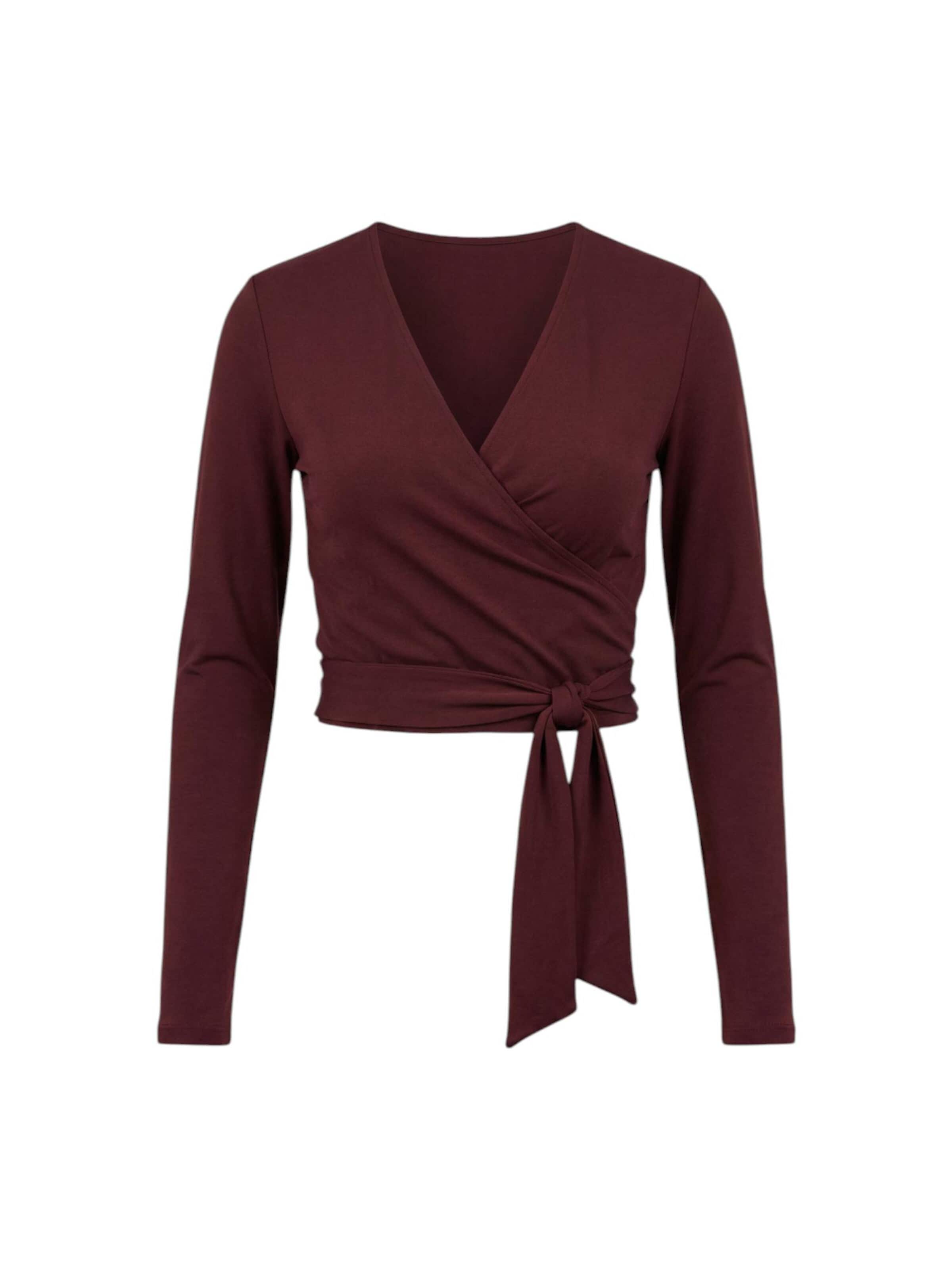 LOTUSCRAFTS Top 'Amina Wrap Top'‌‌ in Rot: Vorderseite