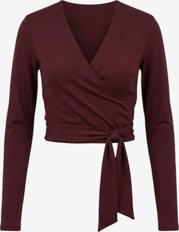 LOTUSCRAFTS Top 'Amina Wrap Top' in Rot: Vorderseite