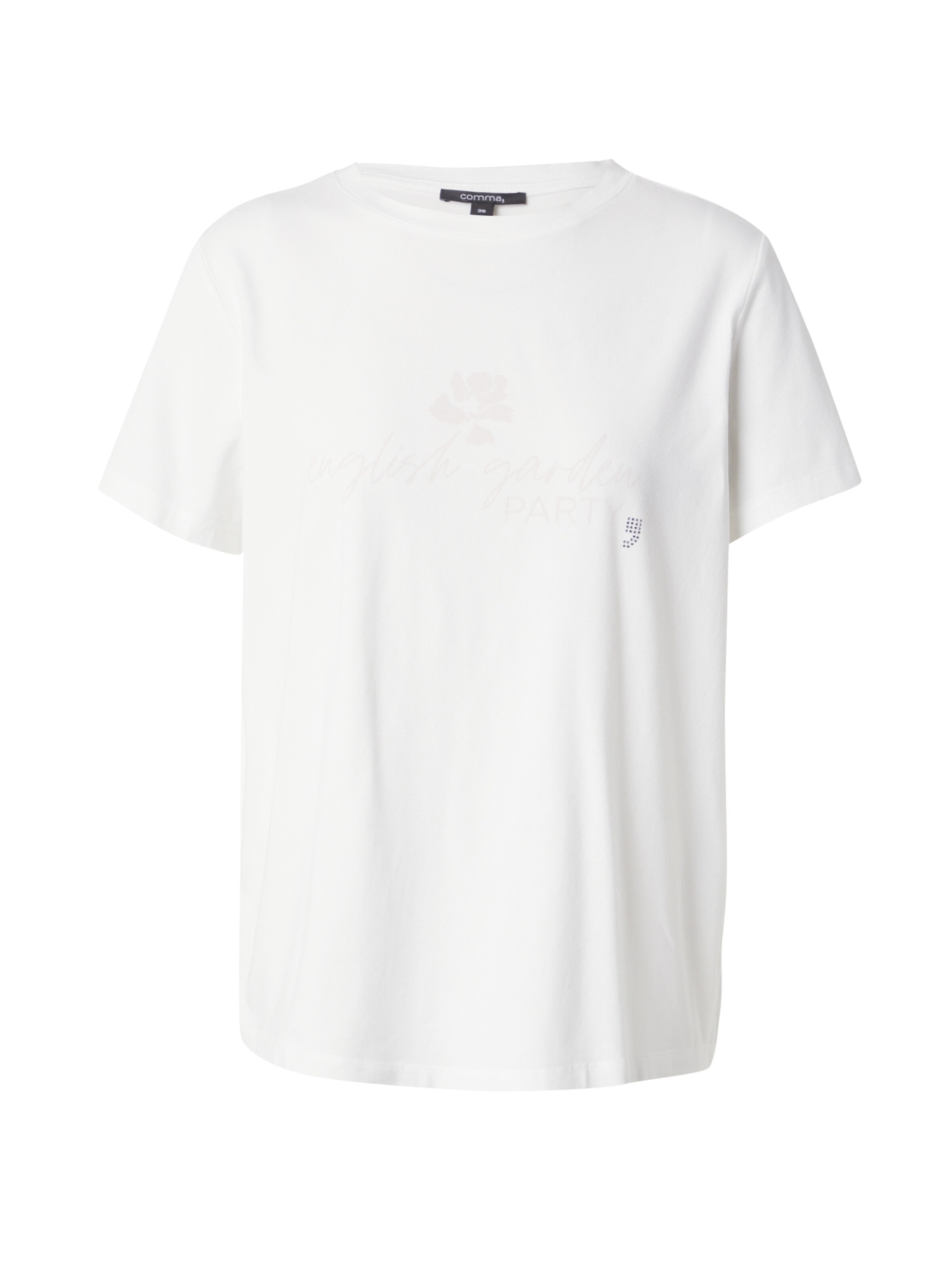 balts COMMA T-Krekls: no priekšpuses