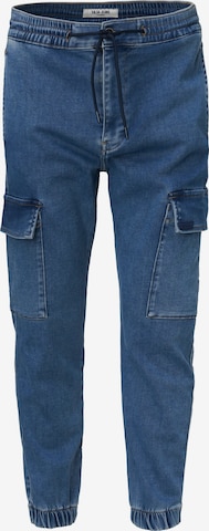 Salsa Jeans Tapered Jeans in Blauw: voorkant