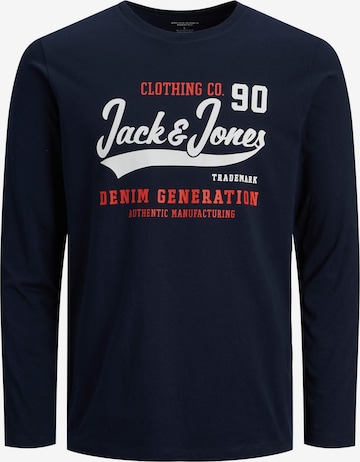 JACK & JONES قميص بلون أزرق: الأمام