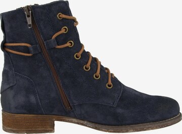 JOSEF SEIBEL Lace-Up Ankle Boots 'Sienna' in Blue