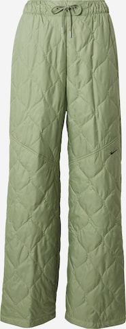 Nike Sportswear - Loosefit Pantalón en verde: frente