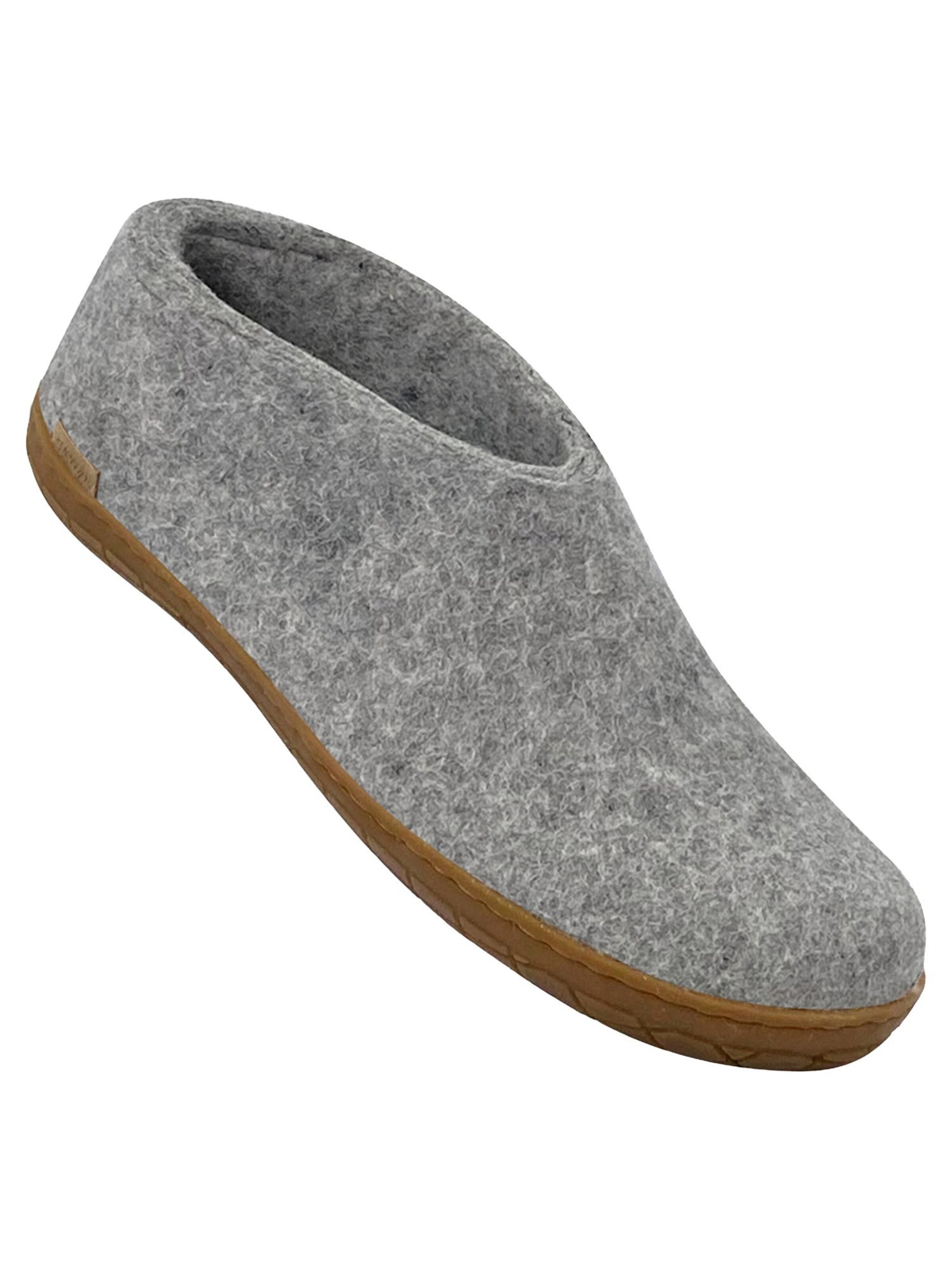 Glerups Slippers 'Honey' in Grey