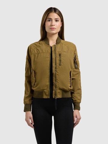 khujo Kurtka przejściowa 'Zaria' w kolorze zielony: przód