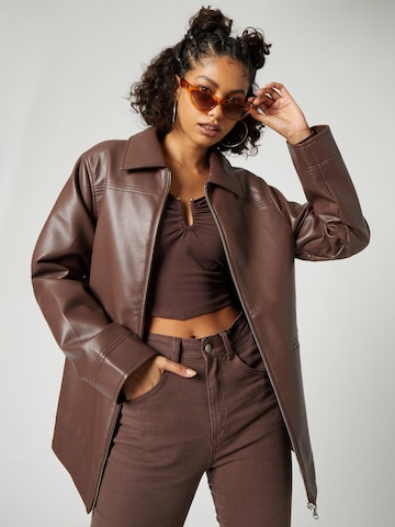 SHYX Between-Season Jacket 'PAOLA' in Brown: front