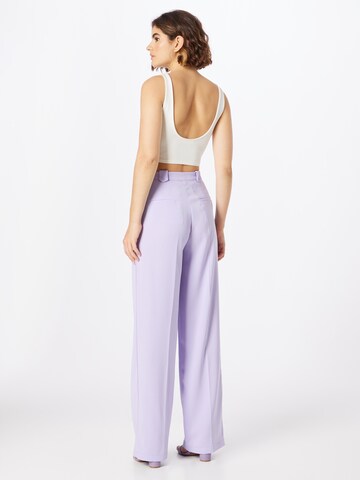 Wide Leg Pantalon à plis PATRIZIA PEPE en violet