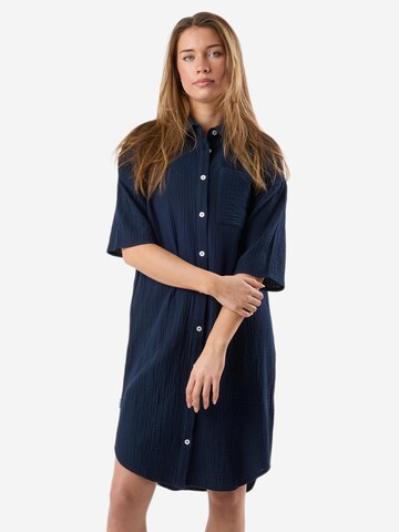 Robe-chemise Seaside en bleu : devant