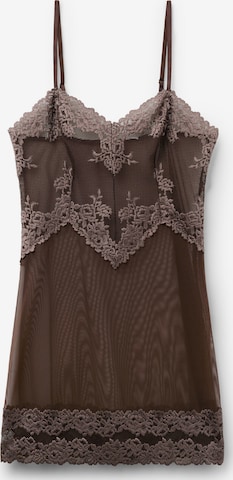 INTIMISSIMI Negligee 'Pretty Flowers' in Brown: front