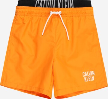 Calvin Klein Swimwear Kratke kopalne hlače 'Intense Power' | oranžna barva: sprednja stran