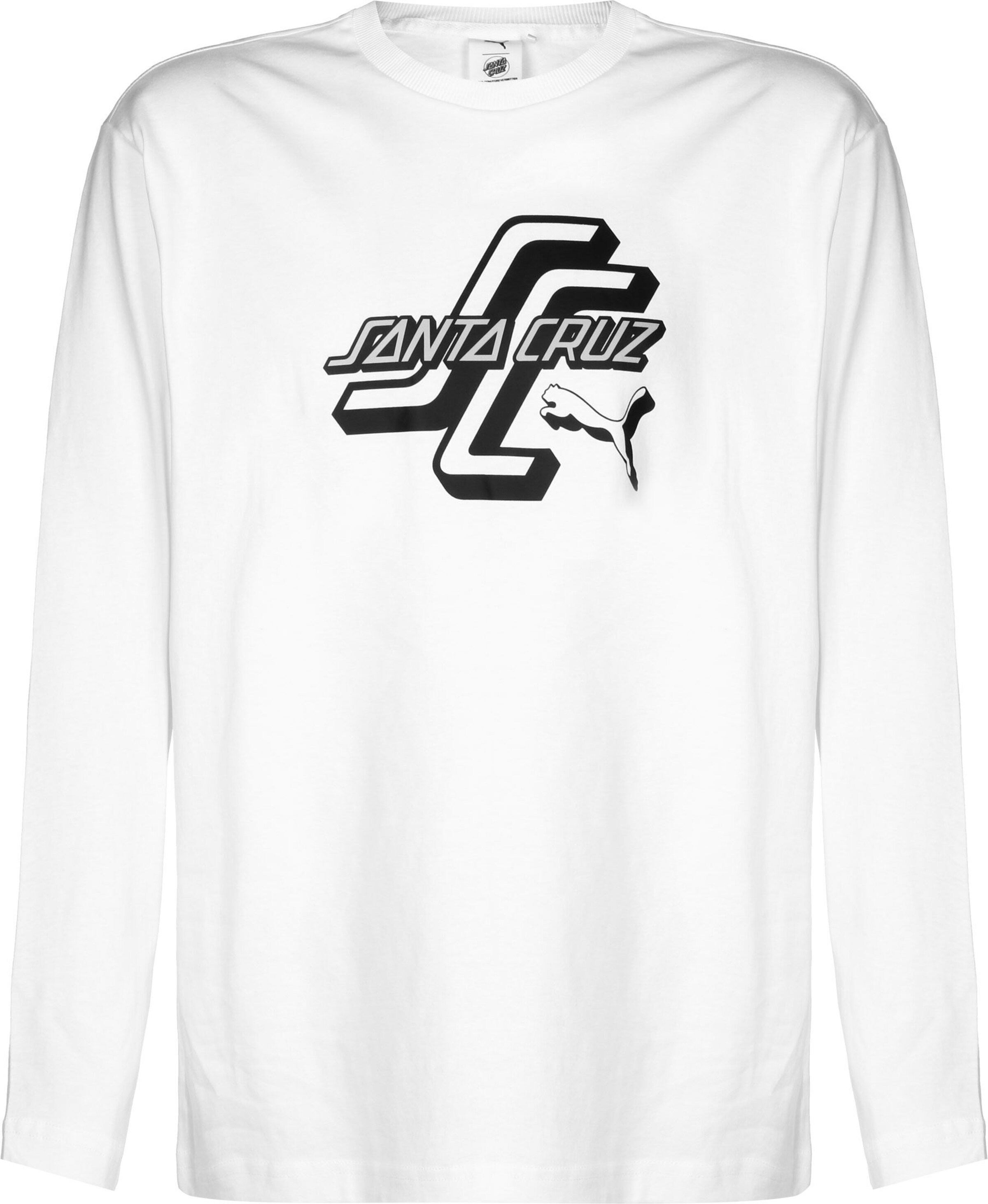 PUMA Shirt 'Puma x Santa Cruz' in Black / White, Item view