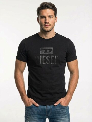 T-Shirt 'T-Diego Tone On Tone' DIESEL en noir : devant