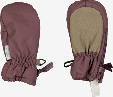 Wheat Athletic Gloves in Brown: front