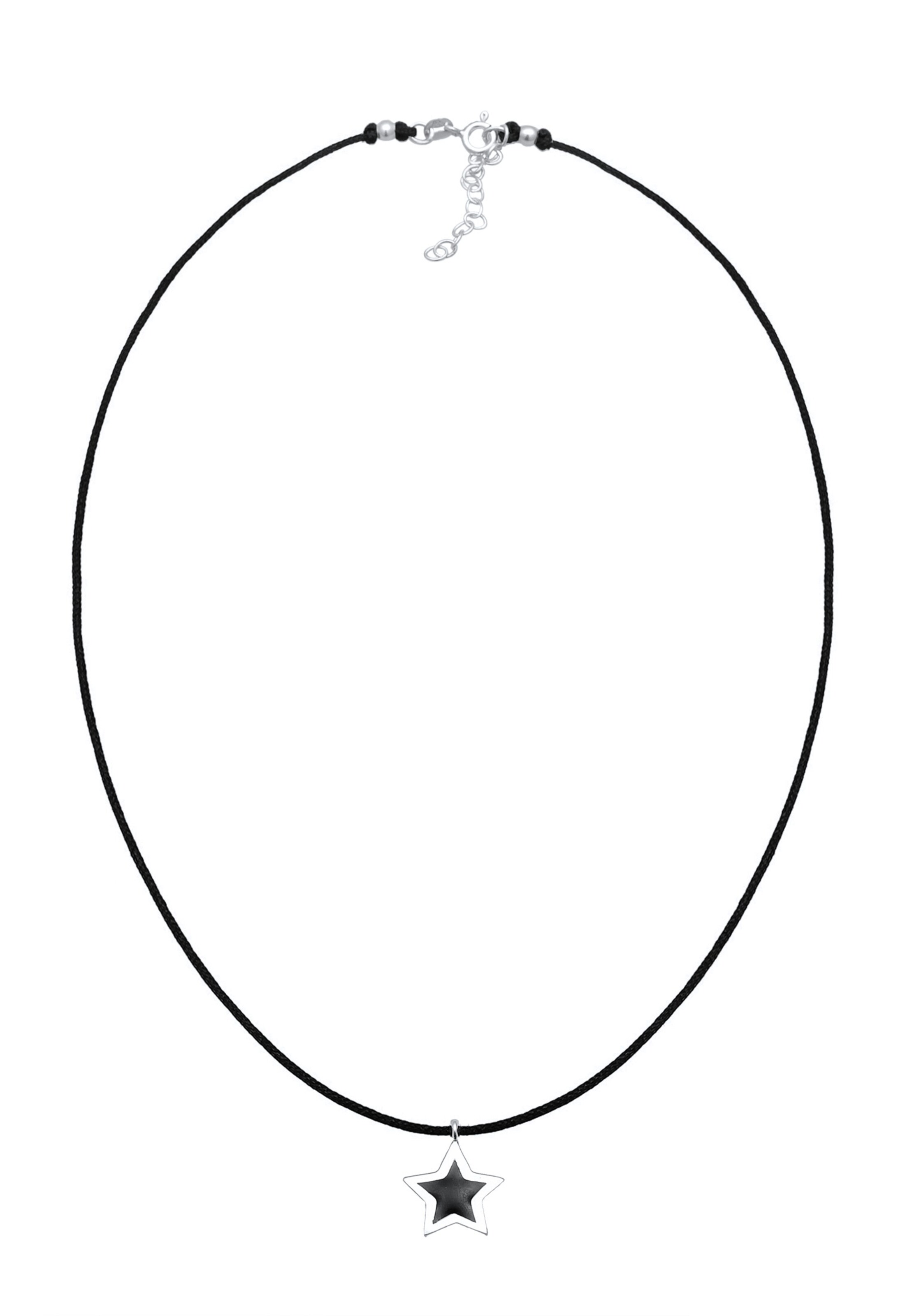 ELLI Ketting in Zwart: voorkant