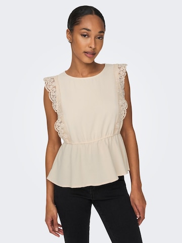 ONLY - Blusa 'METTE' em bege