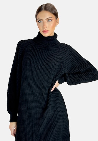 Robes en maille Elara en noir