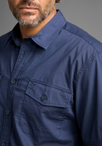 Man's World Regular fit Button Up Shirt in Blue