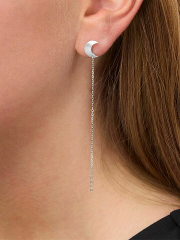 Jane Kønig Ohrring 'Half Moon' in Silber: Vorderseite