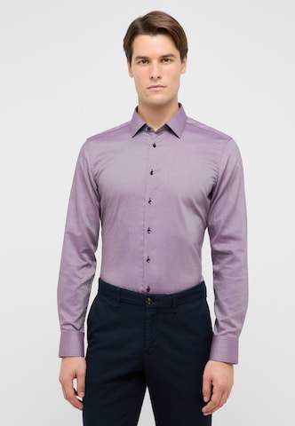 ETERNA Slim fit Zakelijk overhemd in Lila: voorkant