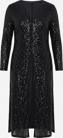 Ulla Popken Kimono in Schwarz: Vorderseite