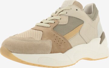 BULLBOXER - Zapatillas deportivas bajas en beige: frente