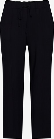 Ulla Popken Regular Pantalon in Zwart: voorkant