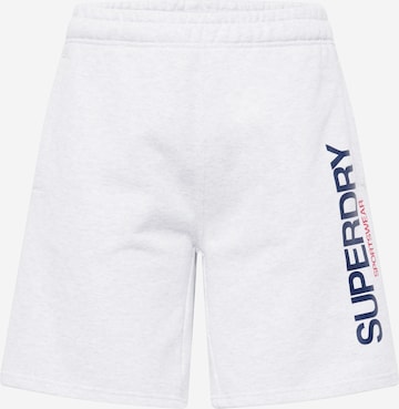 Superdry Normální Kalhoty – šedá: přední strana