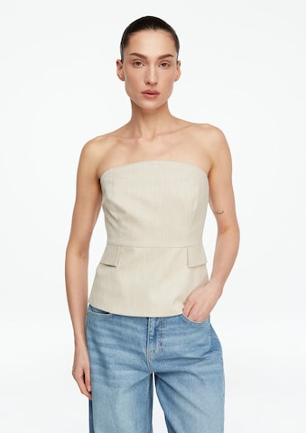 Chemisier COMMA en beige : devant