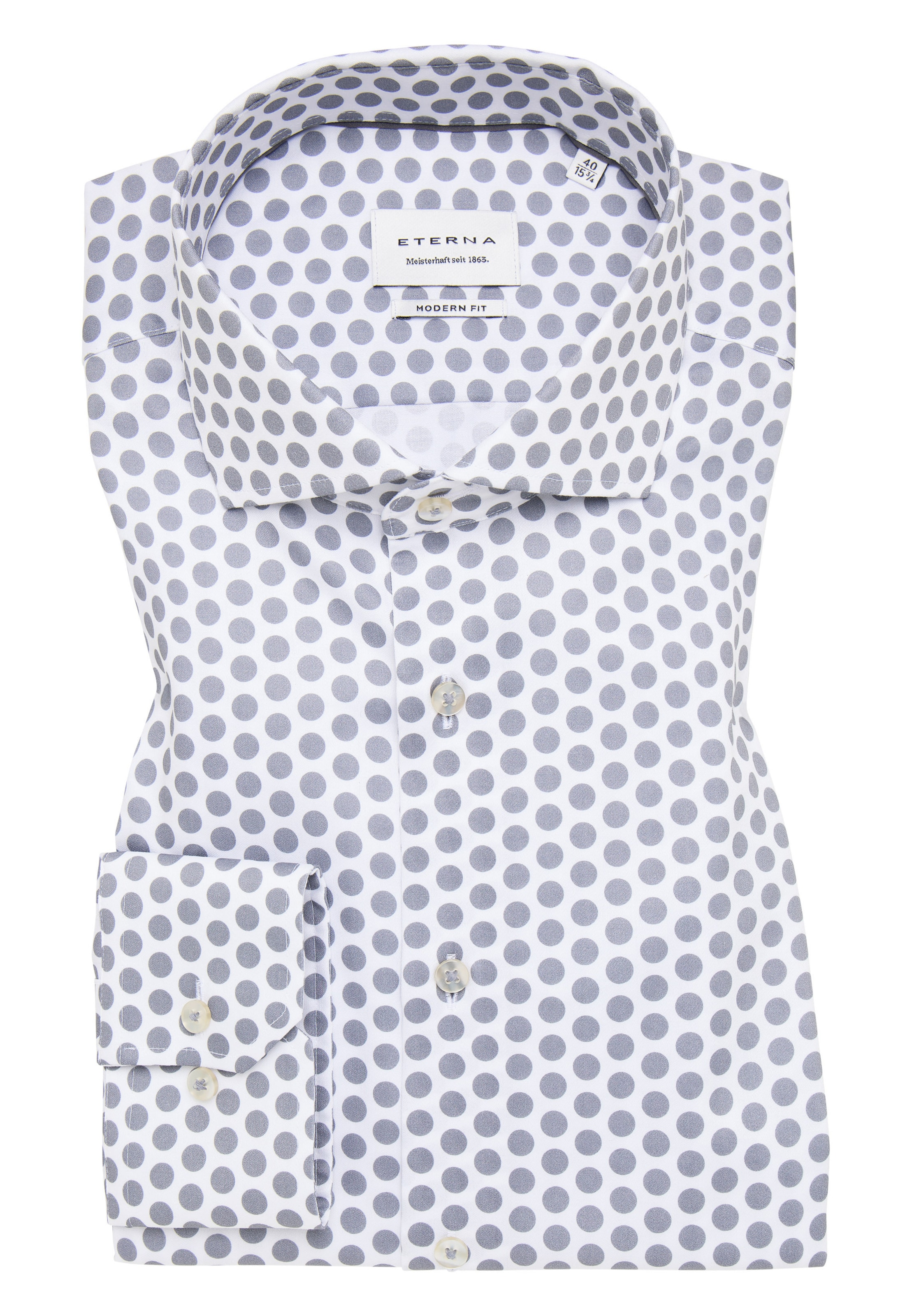 ETERNA Regular Fit Hemd in Grau