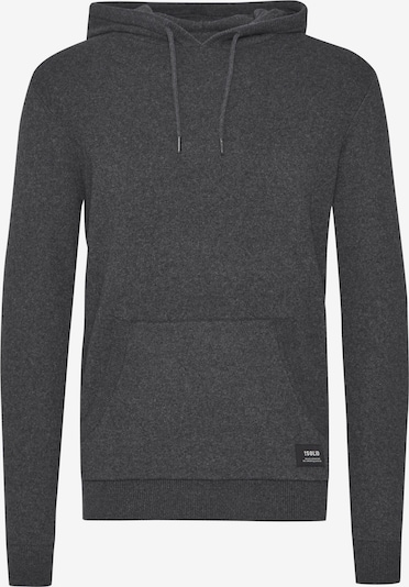 !Solid Sweatshirt 'Kay' em XXXL em cinzento escuro / preto / branco, Vista do artigo