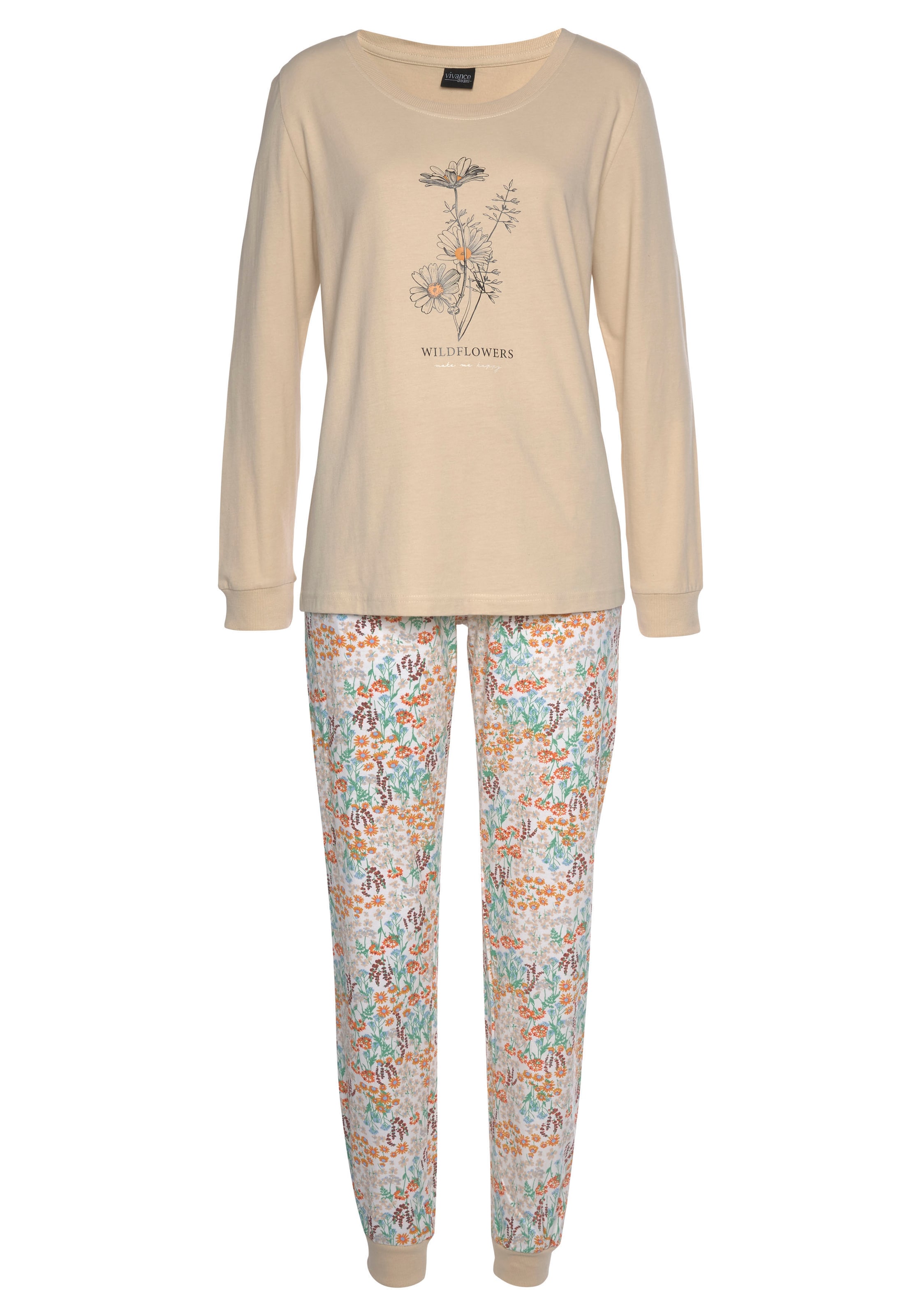 Pyjama 'Dreams' VIVANCE en beige