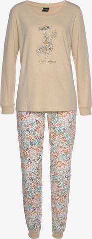 VIVANCE Pyjama 'Dreams' in Beige, Anthrazit | ABOUT YOU