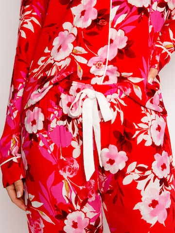 PJ Salvage - Pantalón de pijama 'Waterflower Bloom' en rojo