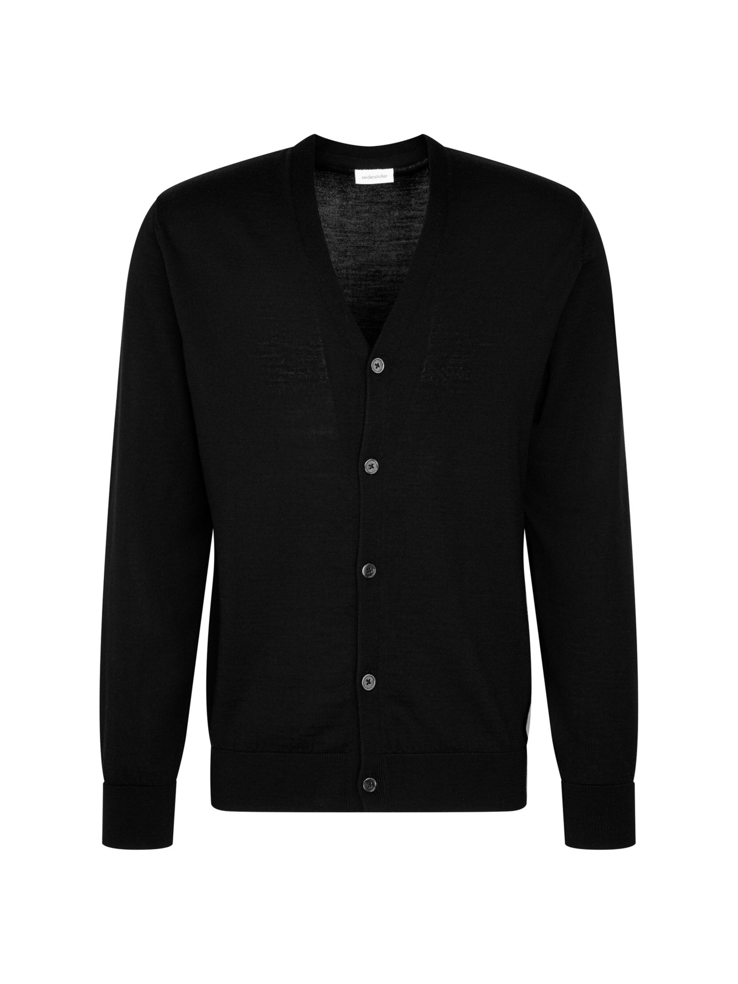Vestes en maille SEIDENSTICKER en noir : devant
