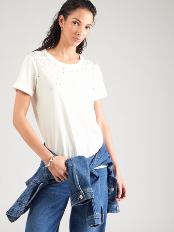 Liu Jo Μπλουζάκι 'ECS' σε λευκό: μπροστά