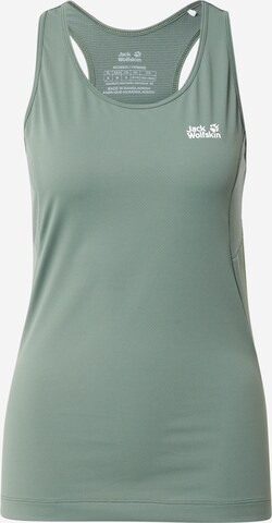 JACK WOLFSKIN Sports Top 'NARROWS' in Green: front