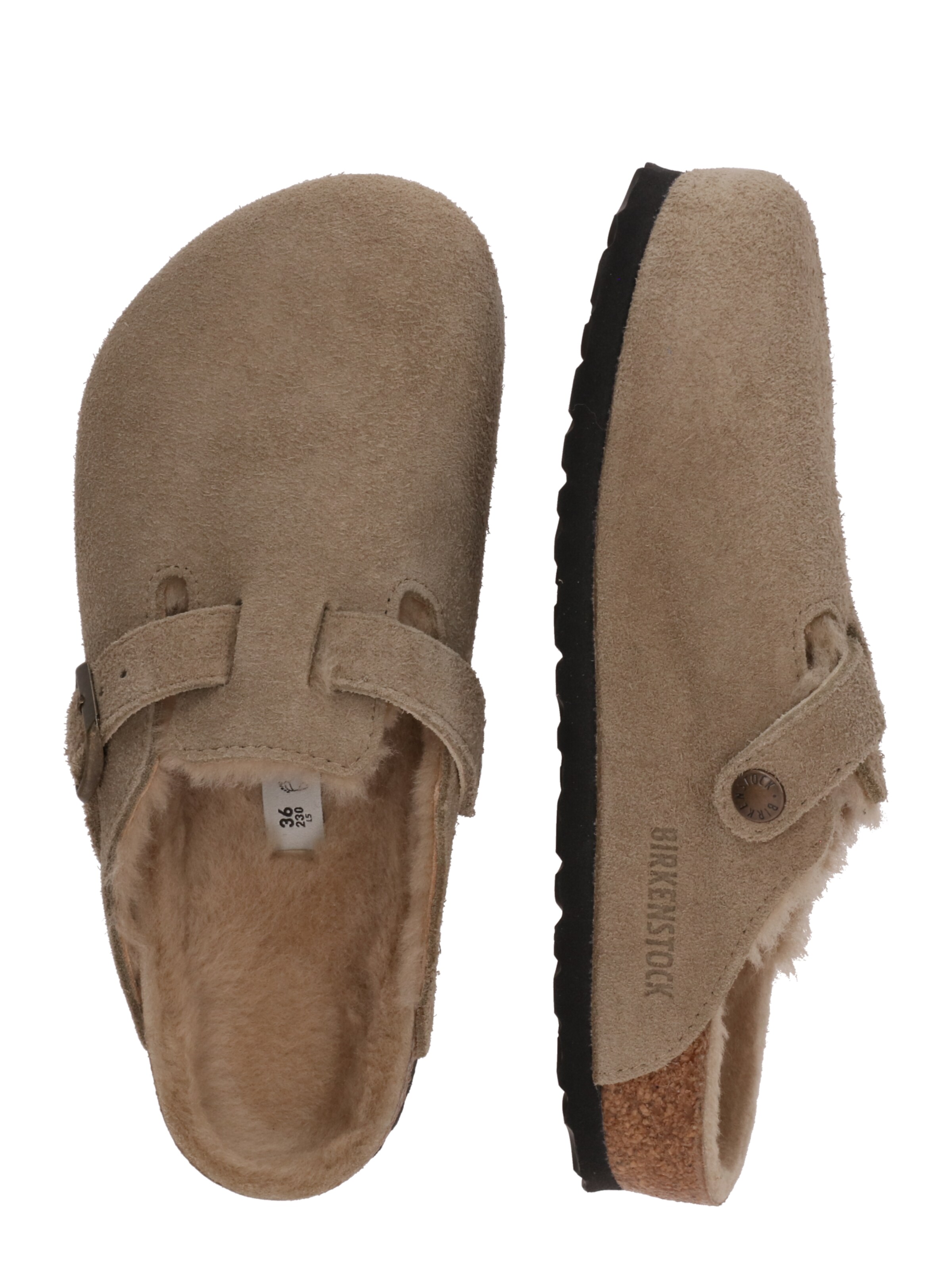 BIRKENSTOCK Plätu 'Boston', värv hall