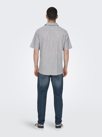 Only & Sons Comfort Fit Hemd in Blau