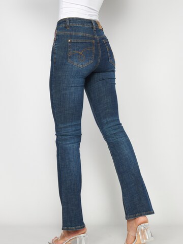 KOROSHI Flared Jeans i blå