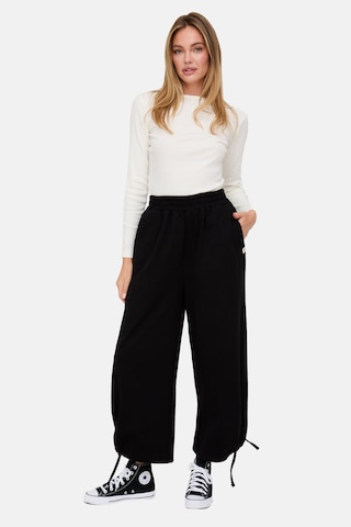 Turtledove London Wide Leg Hose in Schwarz