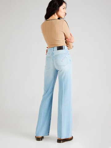 Dondup Wide Leg Jeans 'Amber' in Blau