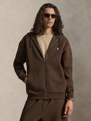 Polo Ralph Lauren Big & Tall Sweatvest in Bruin: voorkant