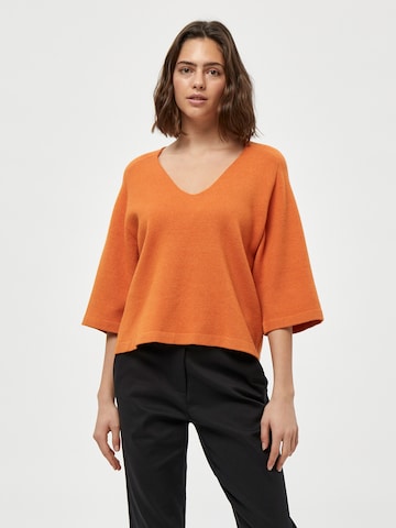 Peppercorn Trui 'Rosalia' in Oranje: voorkant
