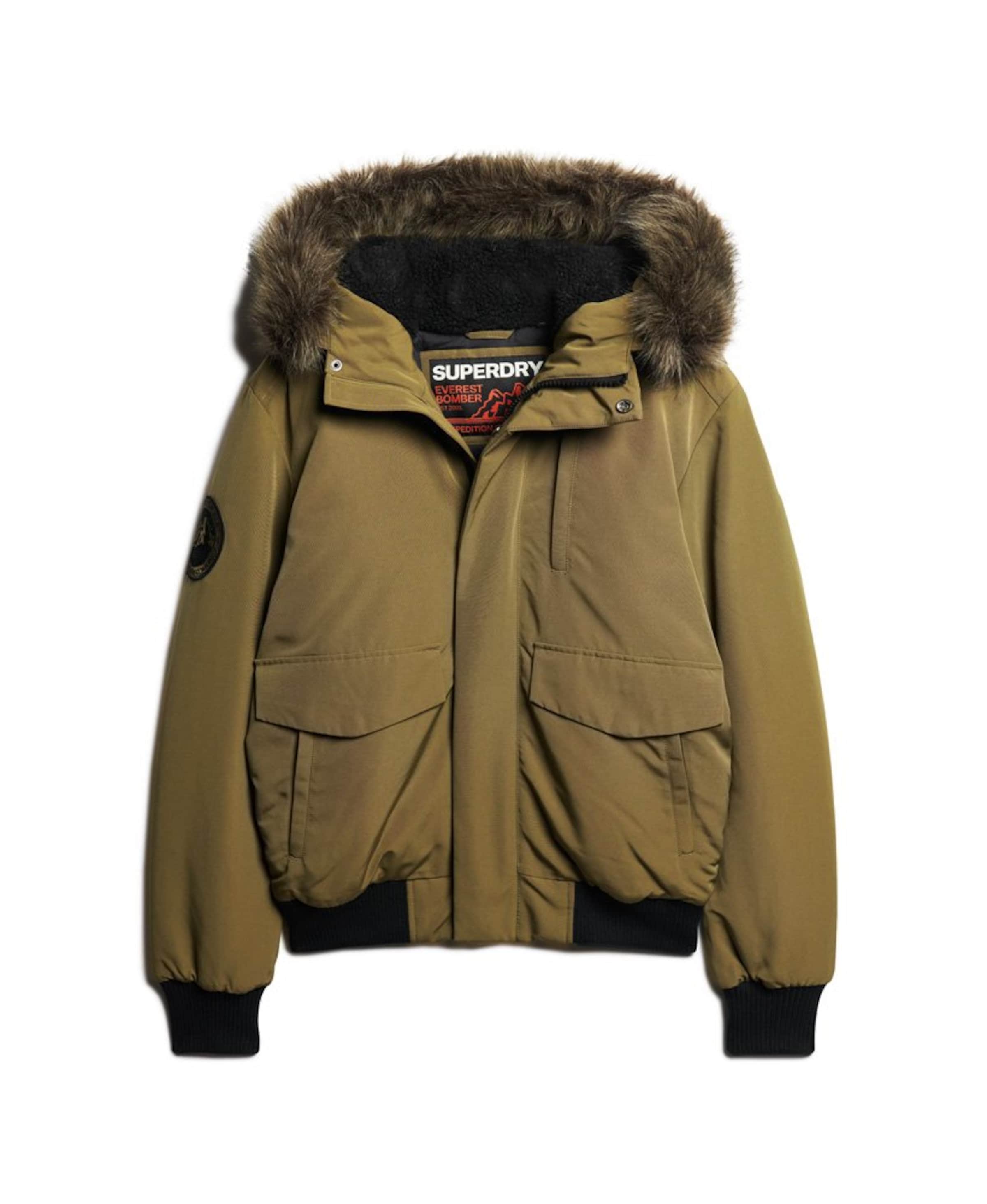 Superdry & CoZimska jakna 'Everest' - zelena boja: prednji dio