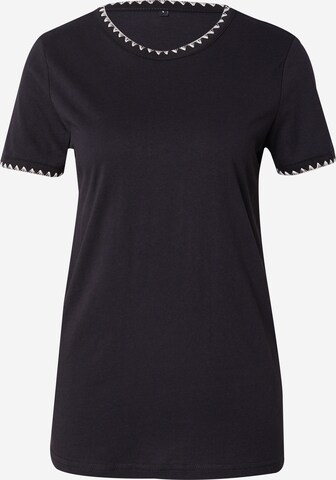 T-shirt Trendyol en noir : devant