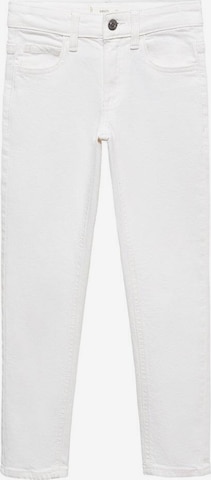 MANGO KIDS Jeans in Wit: voorkant