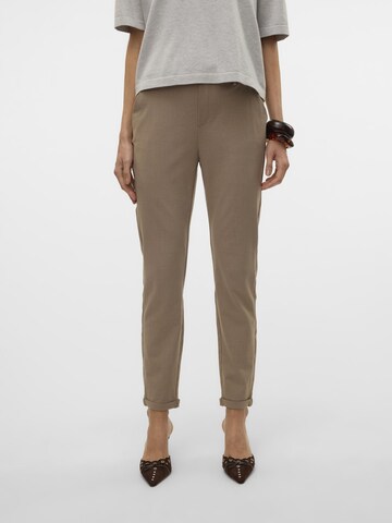 VERO MODA Slim fit Trousers in Beige: front